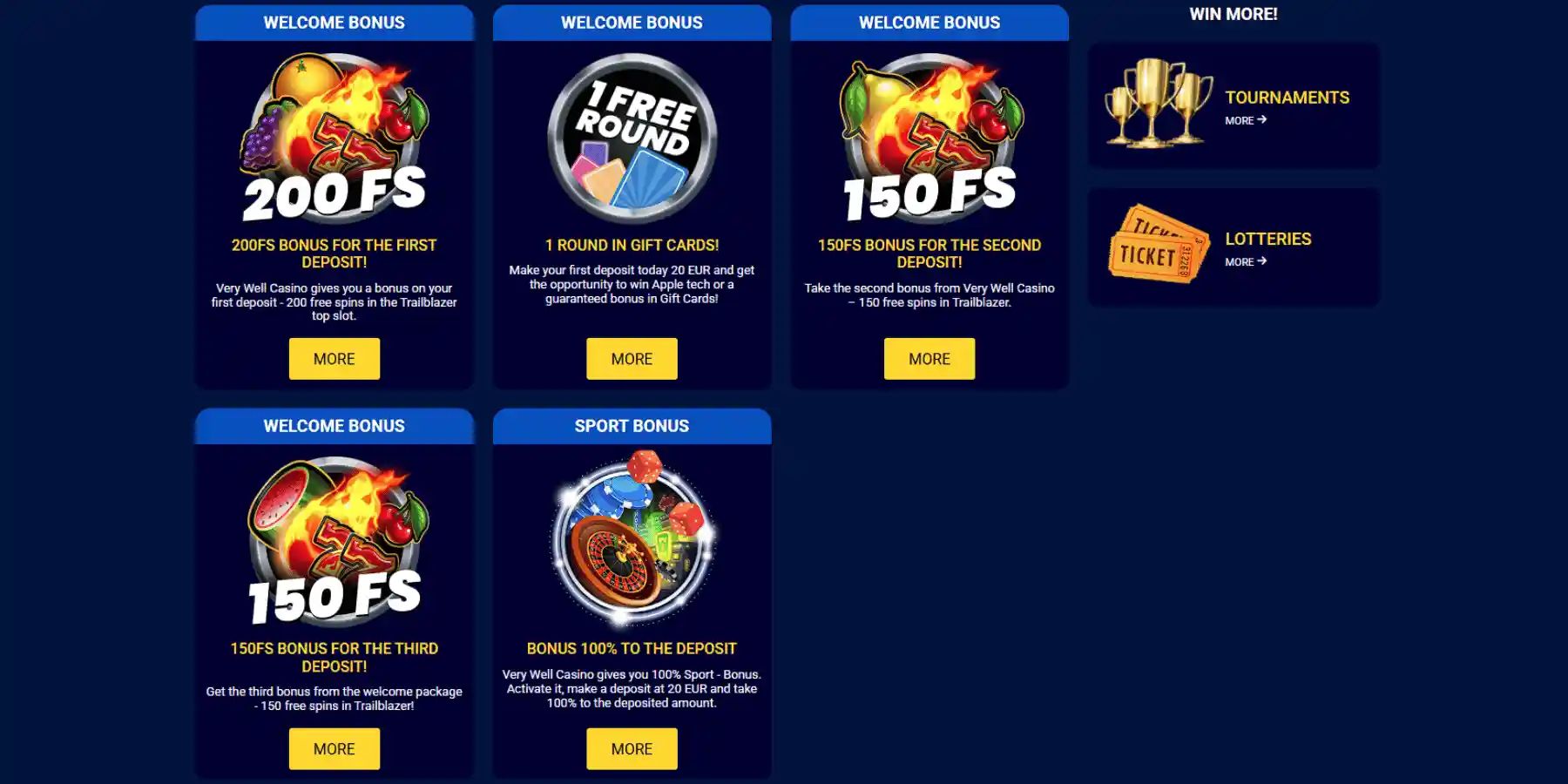 Bonuses Verywell Casino